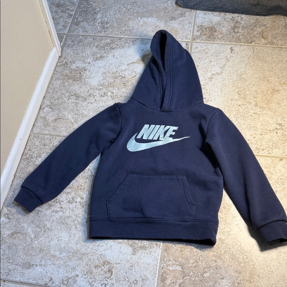 4T Nike Kids Dark Blue Hoodie in very gently used condition